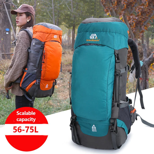 65L Camping Backpack Large Capacity Outdoor Climbing Bag Waterproof Mountaineering Hiking Trekking Sport Bags-EXPROTAS