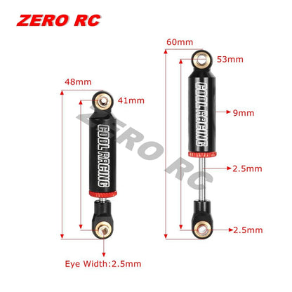 RC Car Shock Absorbers 53mm 59mm 65mm 71mm 77mm Metal Hydraulic Dampers