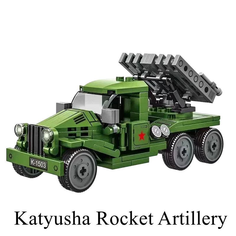 469pcs Valentine I WW2 Military Tank Building Blocks Model Educational Toy Gift