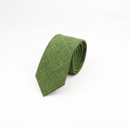 Mens Slim Solid Colour Tie 6.5cm Wedding Party Classic Necktie
