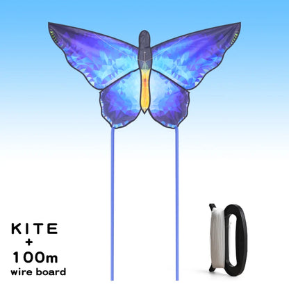 Butterfly Kites Red 100m String for Adults and Kids Outdoor Flying