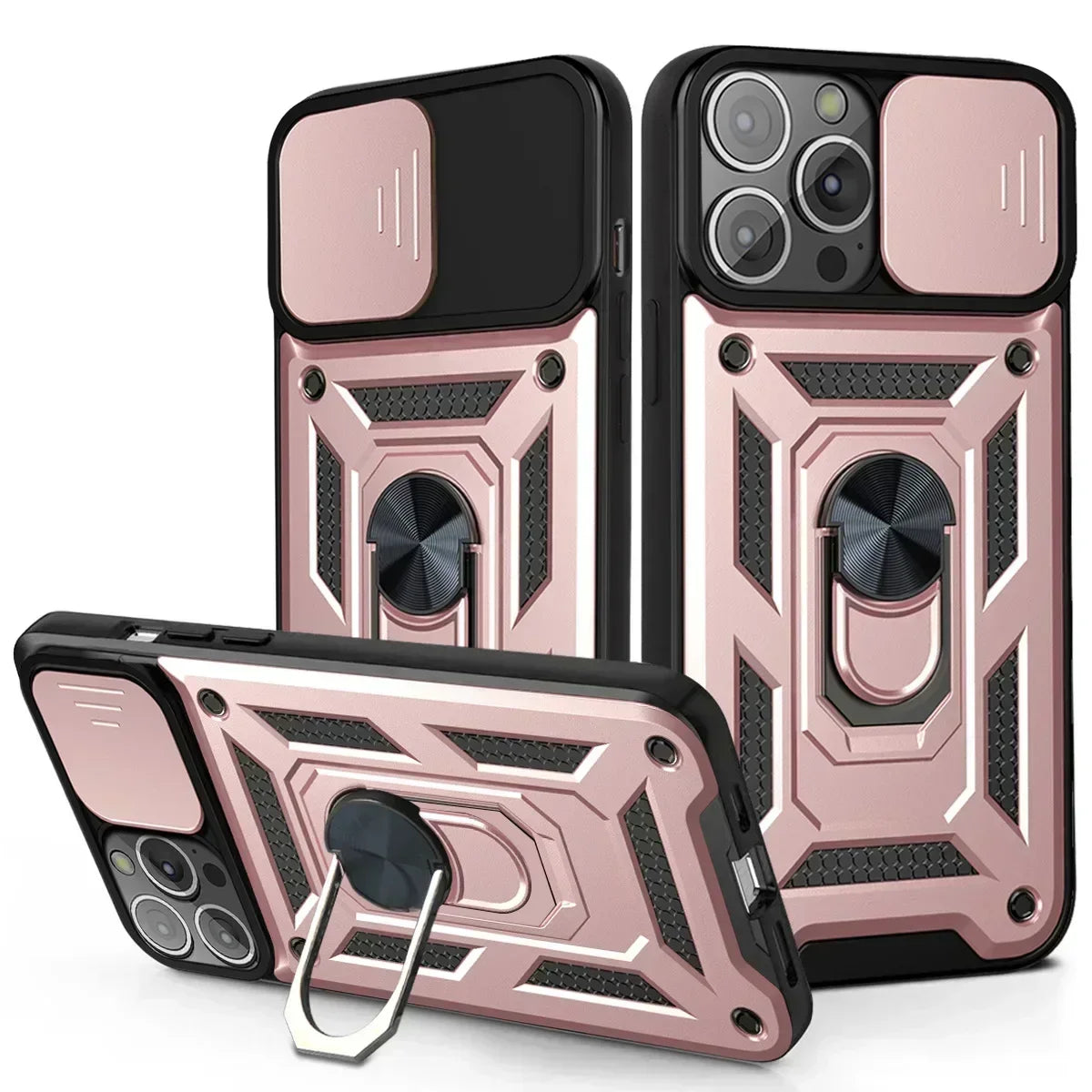 Shockproof Armour Case for iPhone 7-16 Pro Max Plus Mini SE Camera Cover