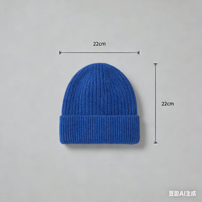 Winter Wool Knitted Beanie Hat Men Women Warm Cap Unisex Skull Cap