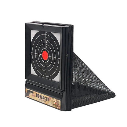 BB & Nerf Soft Bullet Trap Target w/ Spinner + Paper Targets Indoor Use