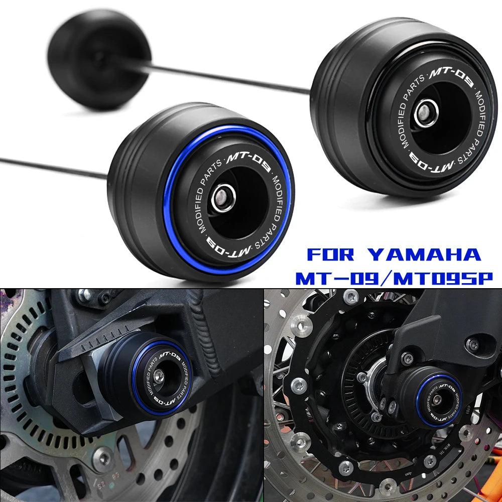 Yamaha MT-09 SP Front Rear Axle Fork Crash Sliders Wheel Protectors 2024-2025