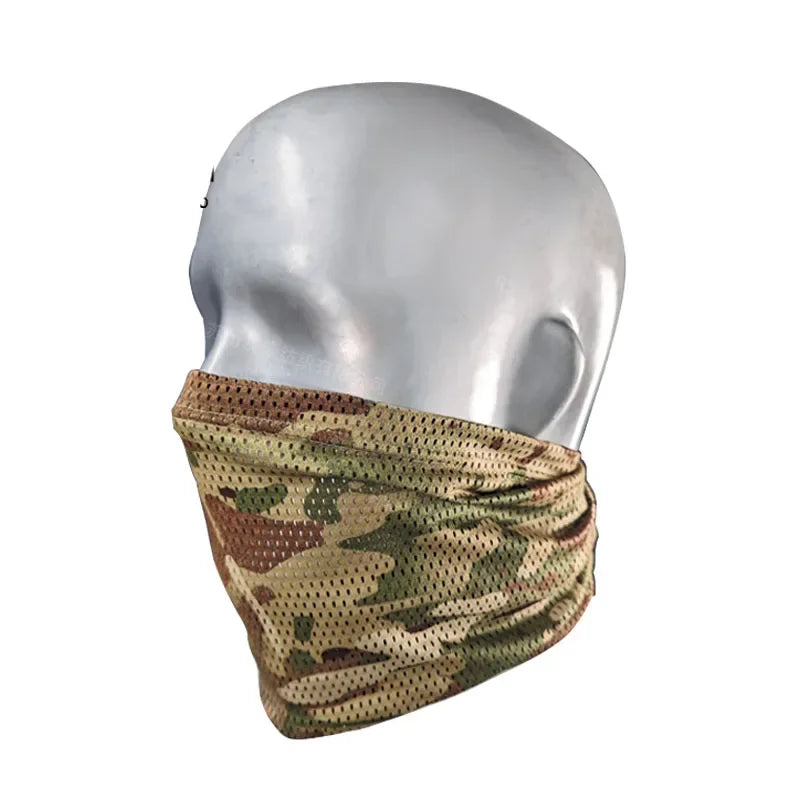 Neck Gaiter Mesh Face Bandana Breathable Scarf for Cycling Hiking Camping