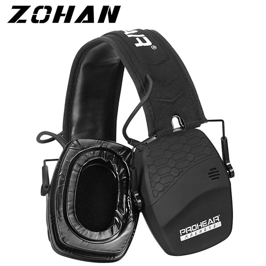 ZOHAN-Tactical Hearing Protectors, Electronic Headphones, Hunting Sound Amplification Earmuffs, Anti Noise Ear Helmets for Shoot-EXPROTAS