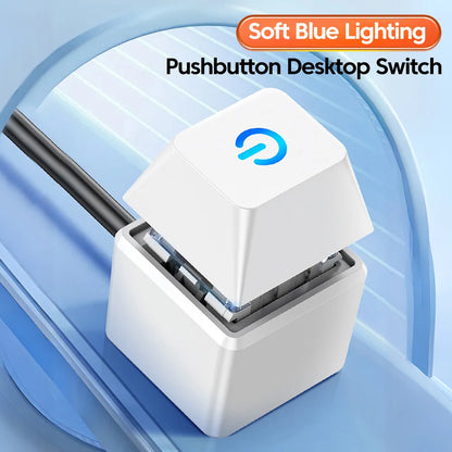 1.8M PC Power Switch w/ LED External Start Button for Desktop Computer