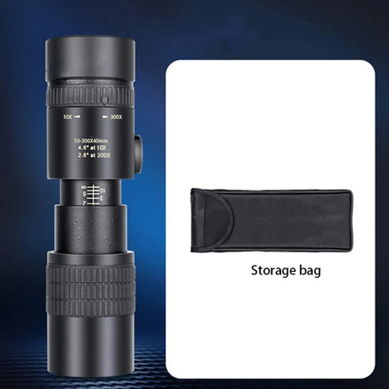 HD Portable 10-300x40 Binoculars Telescope Long Range Night Vision Monocular