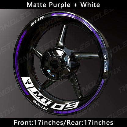 Reflective Motorcycle Wheel Sticker Hub Decal Rim Stripe Tape for YAMAHA MT-09