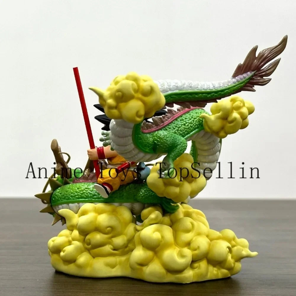15cm Dragon Ball Goku with Dragon PVC Action Figure Anime Model Collectible Toy