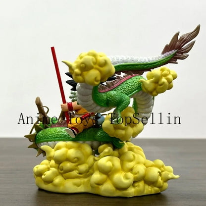 15cm Dragon Ball Goku with Dragon PVC Action Figure Anime Model Collectible Toy