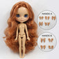 ICY DBS Blyth doll 1/6 bjd tan skin joint body shiny face 30cm toy girls gift-EXPROTAS
