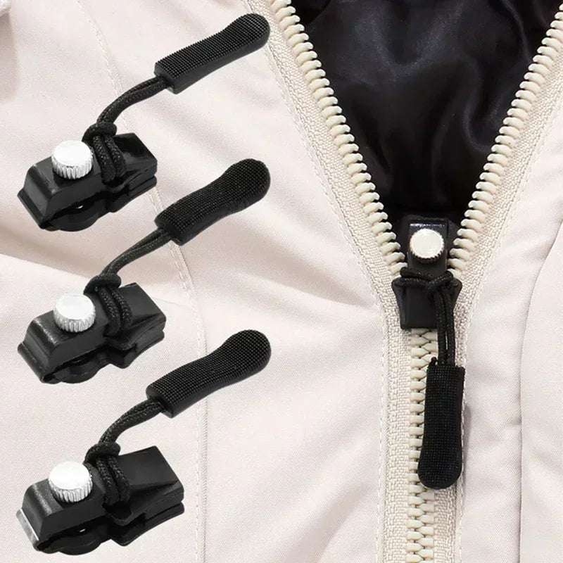 24/3pcs Universal Detachable Metal Zipper Slider Puller Detachable Instant Repair Kit DIY Replacement Lever Locks for Clothing