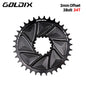 Narrow Wide Chainring 3-Bolt 3mm Offset for Goldix MTB Road Crankset
