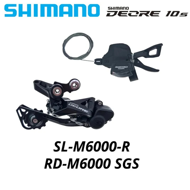 Shimano Deore M6000 10-Speed Right Shifter SL-M6000 + RD-M6000 Rear Derailleur Set