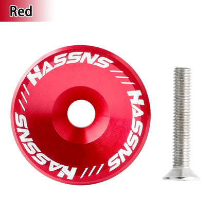 HASSNS Stem Cap Aluminum Headset Top Cap MTB Road Bicycle Power Cap - EXPROTAS