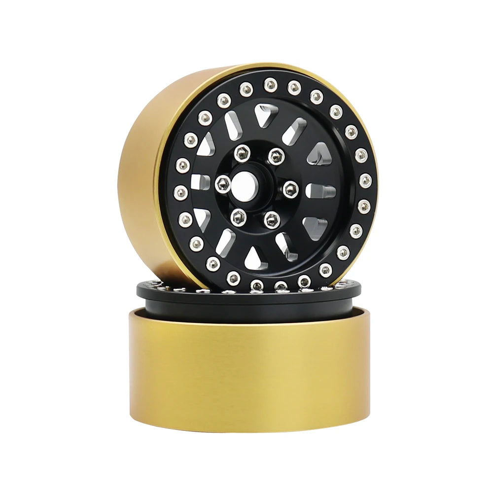 240g Brass 1.9" Beadlock Wheel Rim for 1/10 RC Crawler TRX4 TRX6 Axial SCX10 III - EXPROTAS