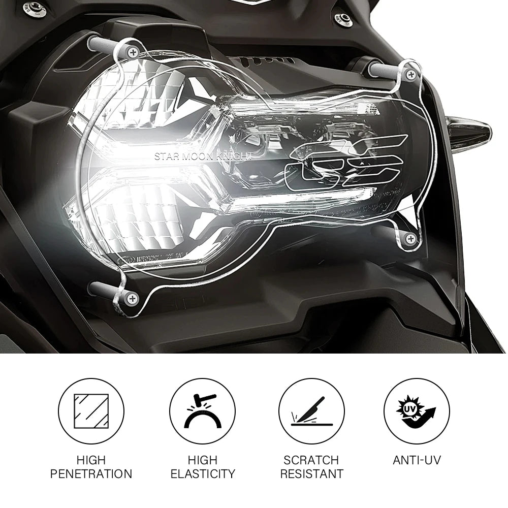 Acrylic Headlight Protector Guard Cover for BMW R1200GS R1250GS Adventure LC