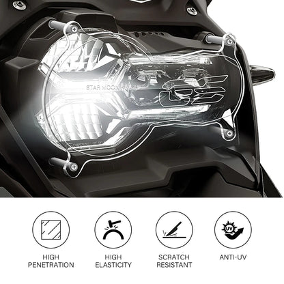 Acrylic Headlight Protector Guard Cover for BMW R1200GS R1250GS Adventure LC