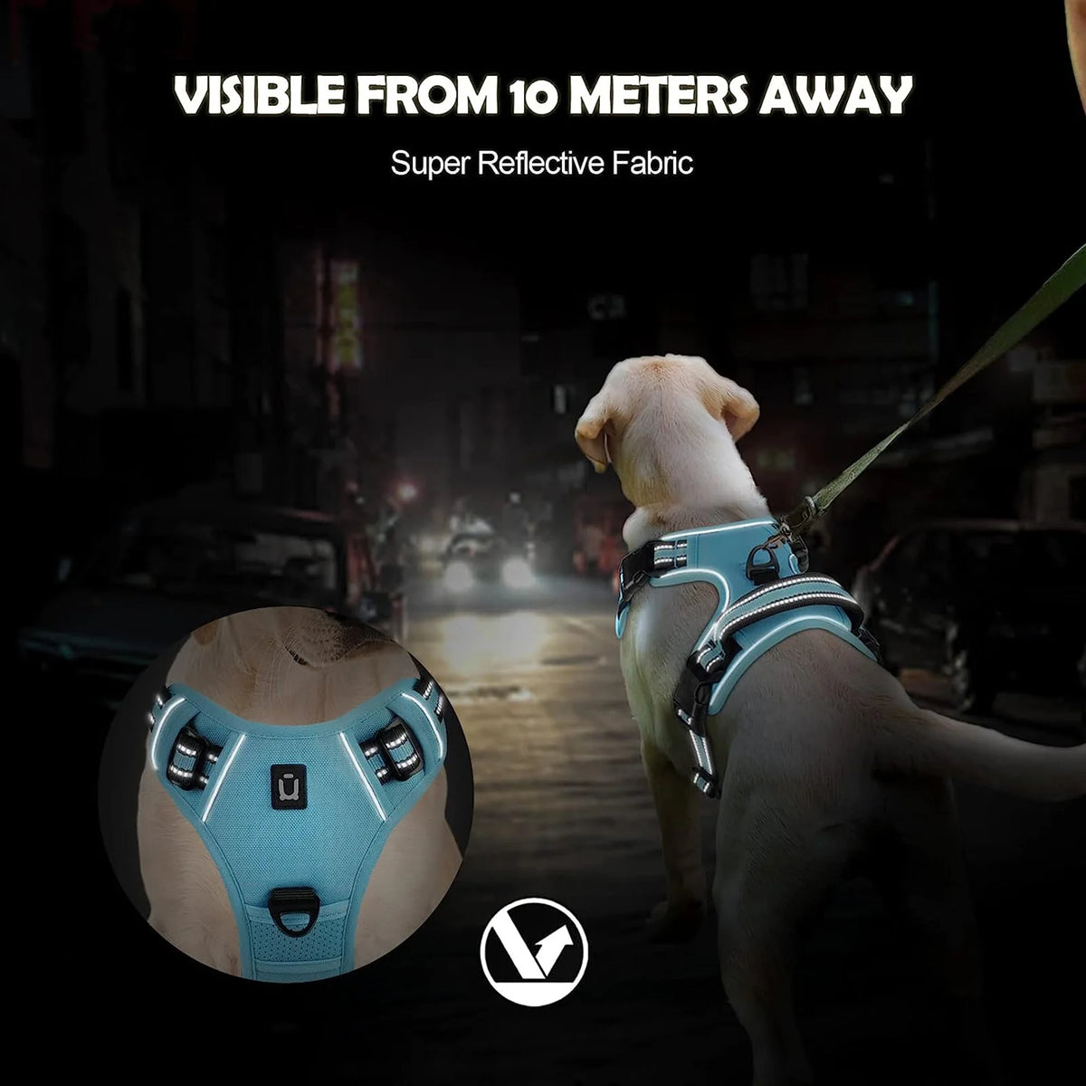 Adjustable Soft Padded Dog Harness with Handle No Pull Pet Vest
