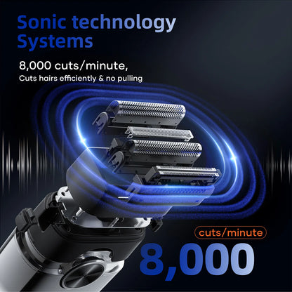 Portable Mini Electric Shaver for Men USB Rechargeable Travel Razor 8000RPM