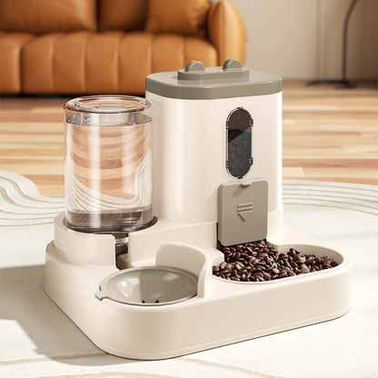Automatic Cat Bowl Feeder Water Dispenser for Small Medium Large Pets