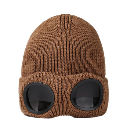 Winter Warm Beanie Hat Windproof Knitted Ski Cycling Cap for Men Women