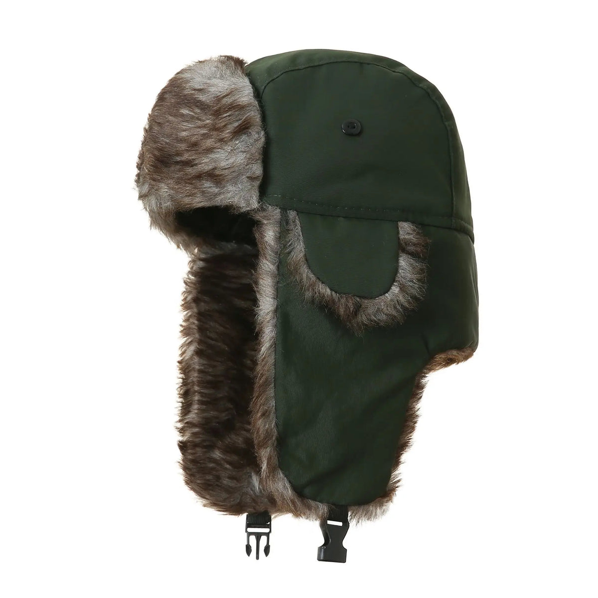 Winter Ushanka Trapper Hat Mens Russian Ear Flap Fur Cap