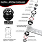 Bike Headset 1-1/8" Sealed Bearing 34/44/50.6/52/55/56mm MTB Fork
