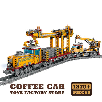 Technical City Power MOC Train Building Blocks 3D Railway Locomotive Model Toy Gift