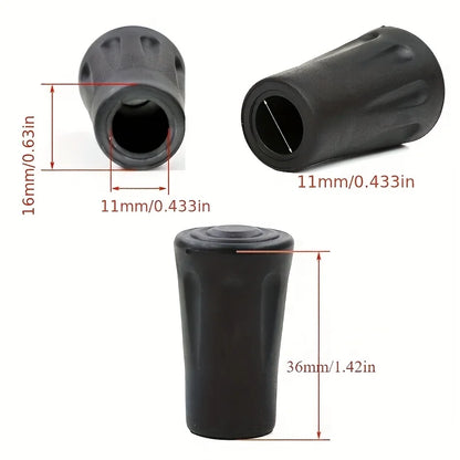 6Pcs Tip Rubber Cover for Trekking Pole Walking Stick Cane Replacement