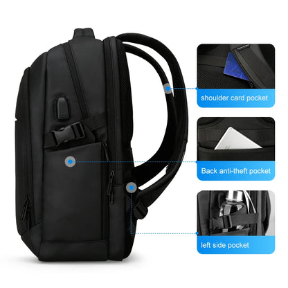MARK RYDEN Man Backpack Multifunctional 15.6inch Laptop Bag Multi-layer Pockets School Backpack-EXPROTAS
