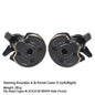 Black Brass Steering Knuckle Portal Cover Weights for Axial Capra SCX10 III