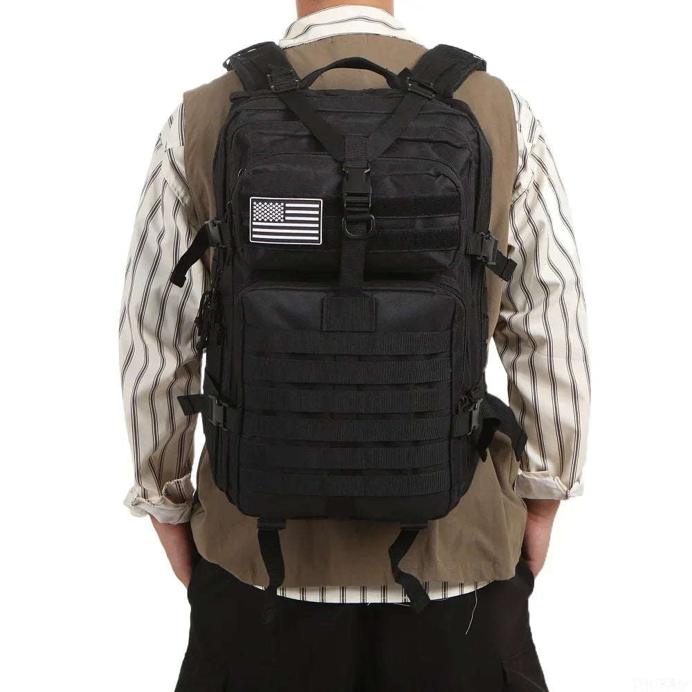 25L/50L Fishing Hunting Bag Waterproof Nylon Backpack Outdoor Rucksack