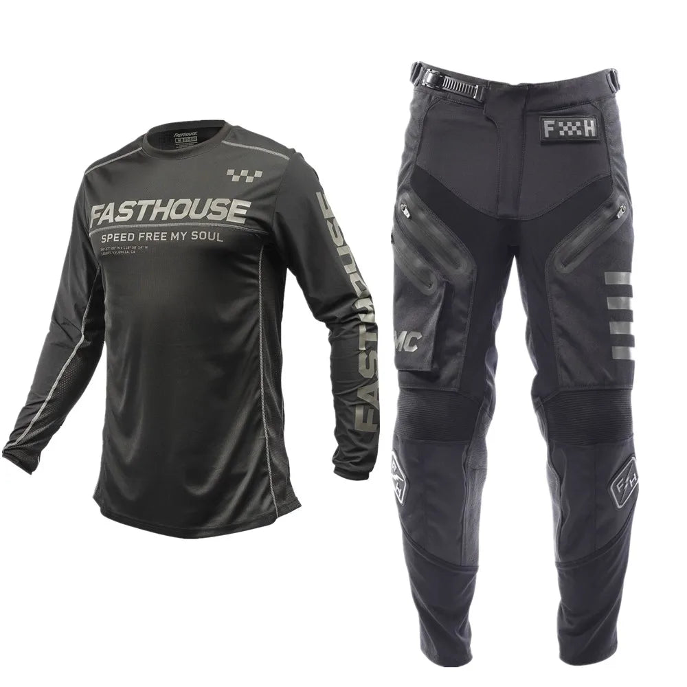 FXR Moto Jersey + Pants Set | 2023 MX Racing Suit for Dirt Bike Off-Road Gear