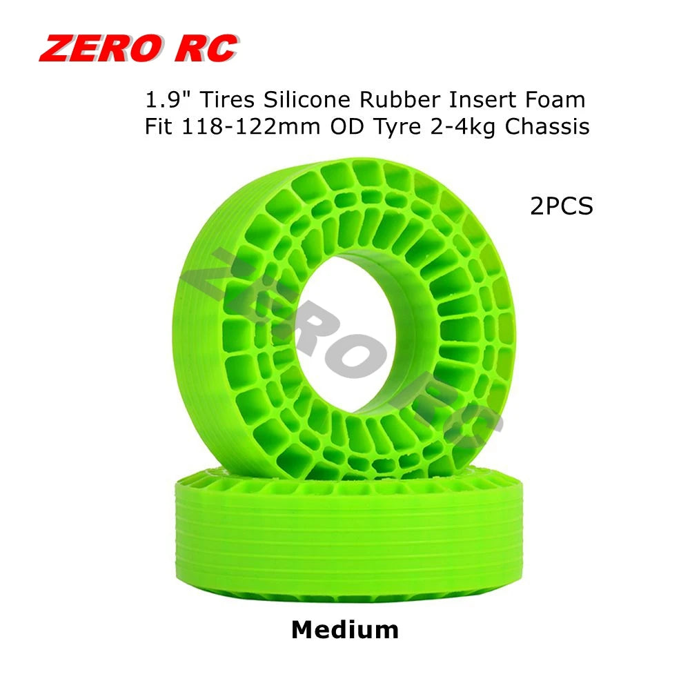 RC Crawler Tire Inserts Silicone Rubber Foam 1/10 Fit 1.9" 2.2" Wheels
