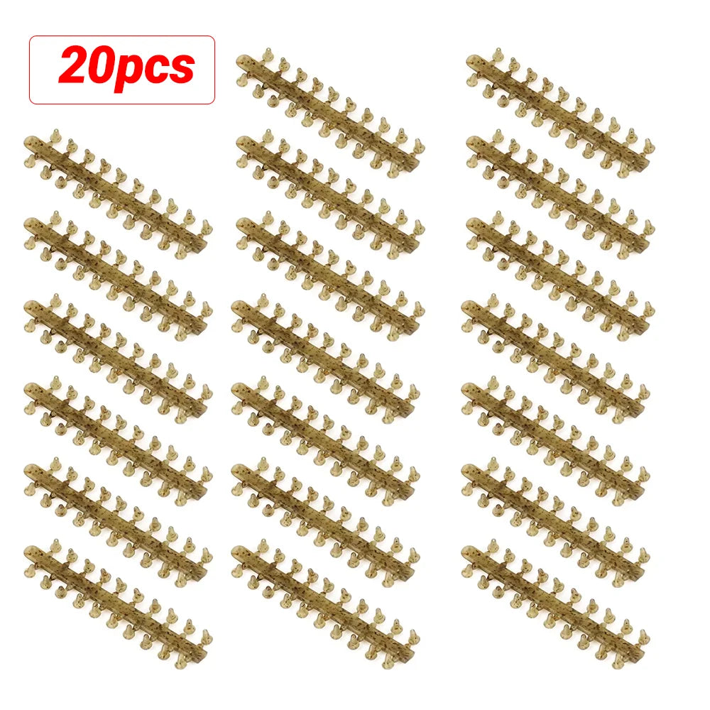 Hirisi 10 cards Carp Fishing Rubber Beads for Fishing Hook Rig Stop Hookbeads Fishing Terminal Tackle Accessories AH039
