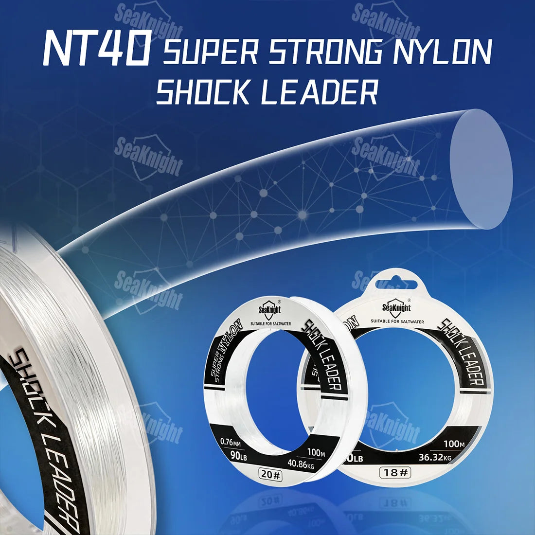 Monofilament Nylon Fishing Line 100M 50LB Anti-Wear Fast Sinking