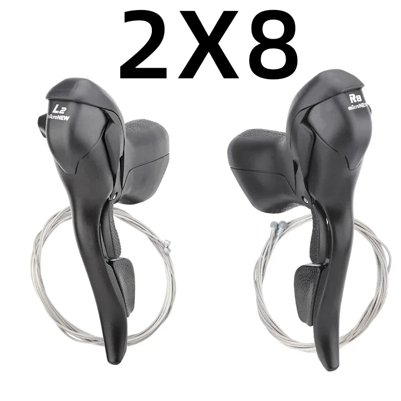 MicroNEW Road Bike Shifter Brake Lever 2x7–10 3x7–10 Speed Shimano - EXPROTAS