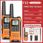 2pcs Two Way Radio Walkie Talkie Long Range Portable Rechargeable for Camping