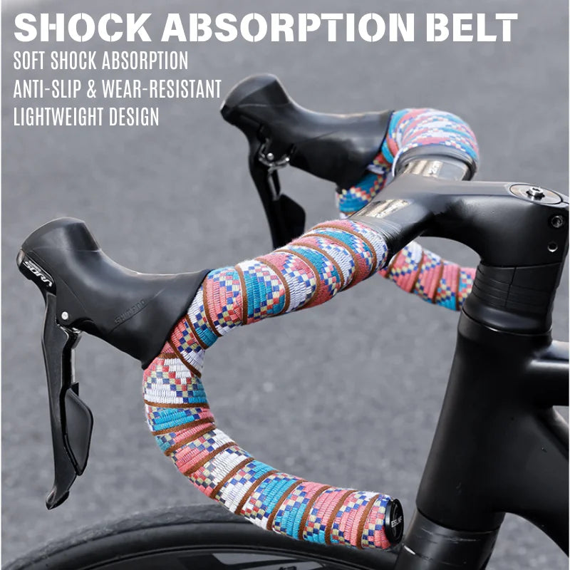 Road Bike Handlebar Tape Pure Cotton Non-Slip Gravel Racing Bar Wrap