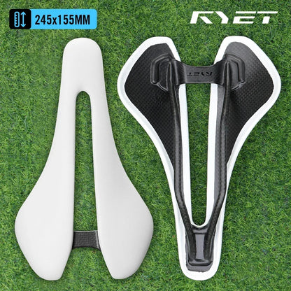 RYET Full Carbon Bike Saddle 81g 87g 7x9mm Carbon Rails Road MTB Gravel