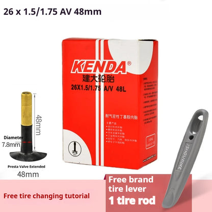 Inner Tube KENDA 26 Inch MTB  Butyl Rubber AV FV 32/36/48mm 1.25-2.4 Tyres
