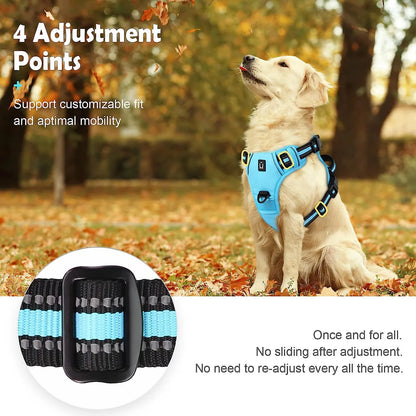 Adjustable Soft Padded Dog Harness with Handle No Pull Pet Vest