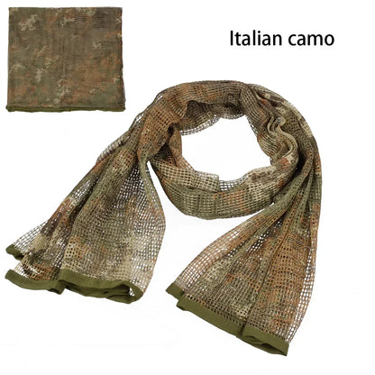 Veil Camo Mesh Scarf for Outdoor Camping Hiking Hunting Activities