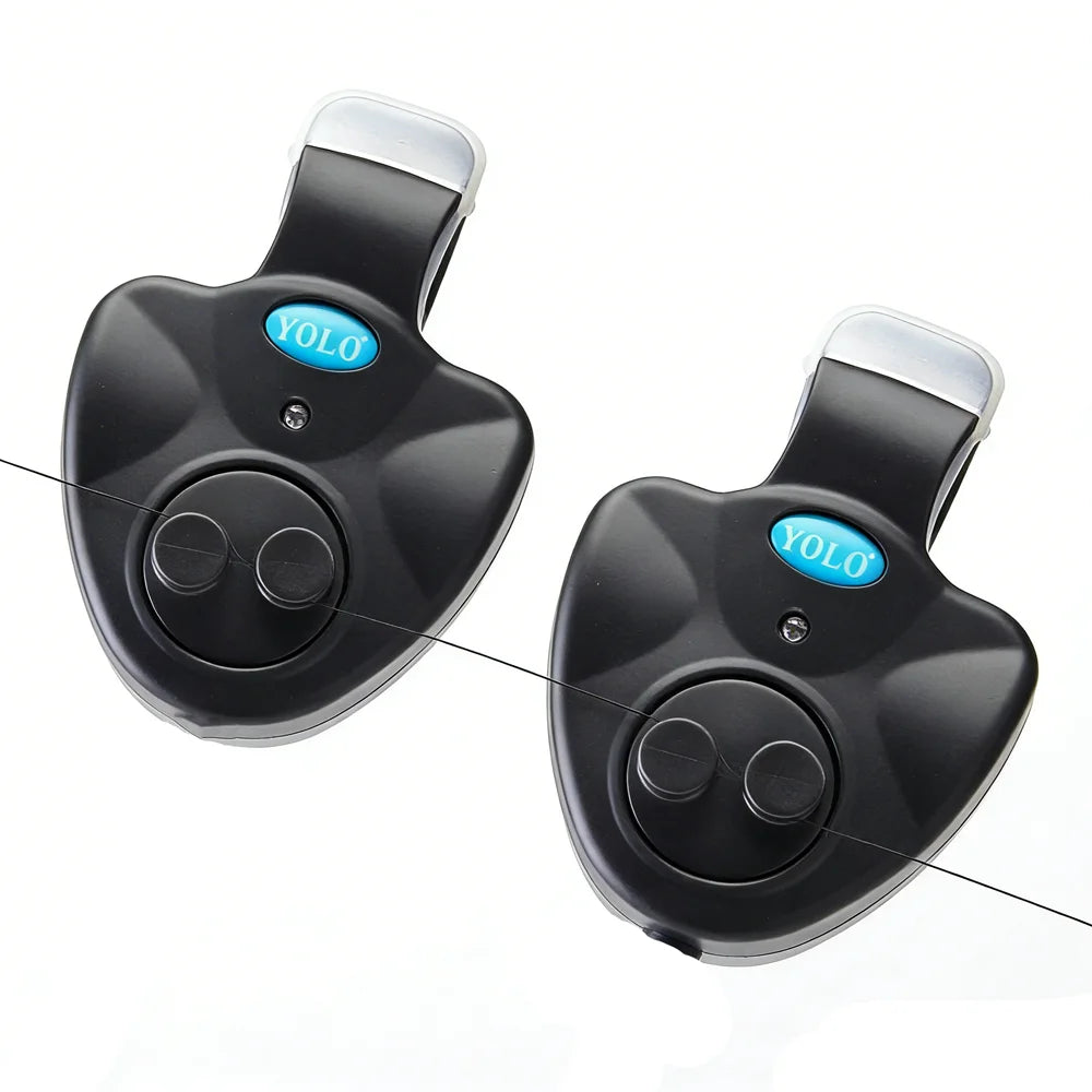 LED Fishing Bite Alarm Clip Carp Rod Bell Sound Indicator Night Sensor