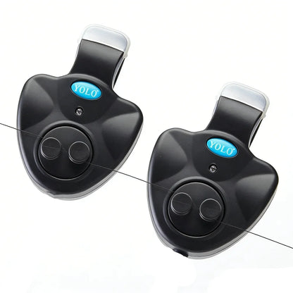 LED Fishing Bite Alarm Clip Carp Rod Bell Sound Indicator Night Sensor
