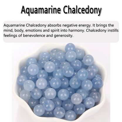 Natural Stone Beads 4-12MM Round Loose Gemstone for DIY Jewelry Making