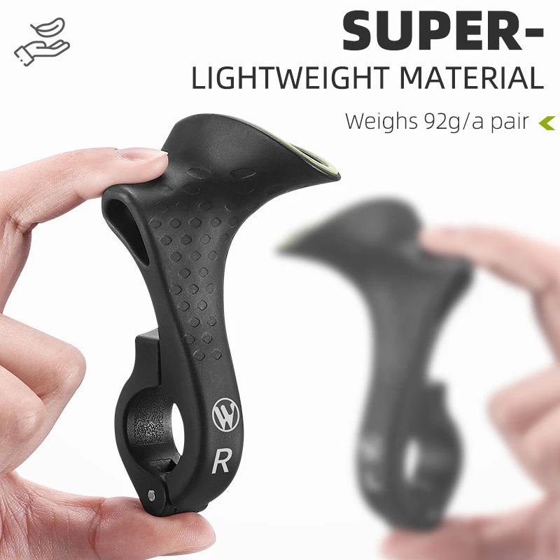 Ergonomic Bike Extension Bar Ends Pair Bicycle Handlebar Grips MTB
